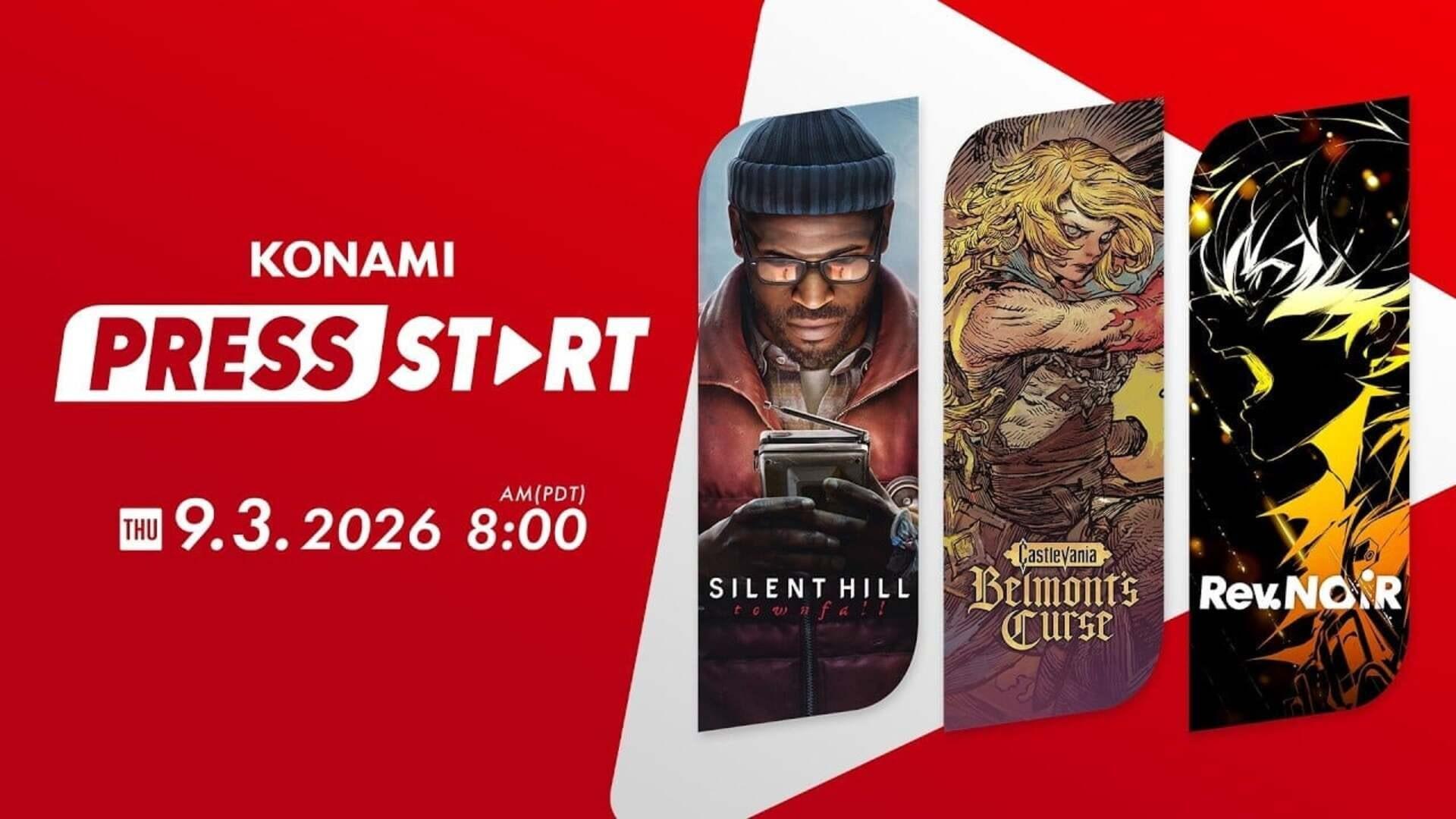 Konami Press Start: September 3, 2026